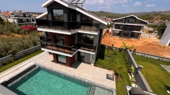 Contemporary Calis villa with large pool and garden